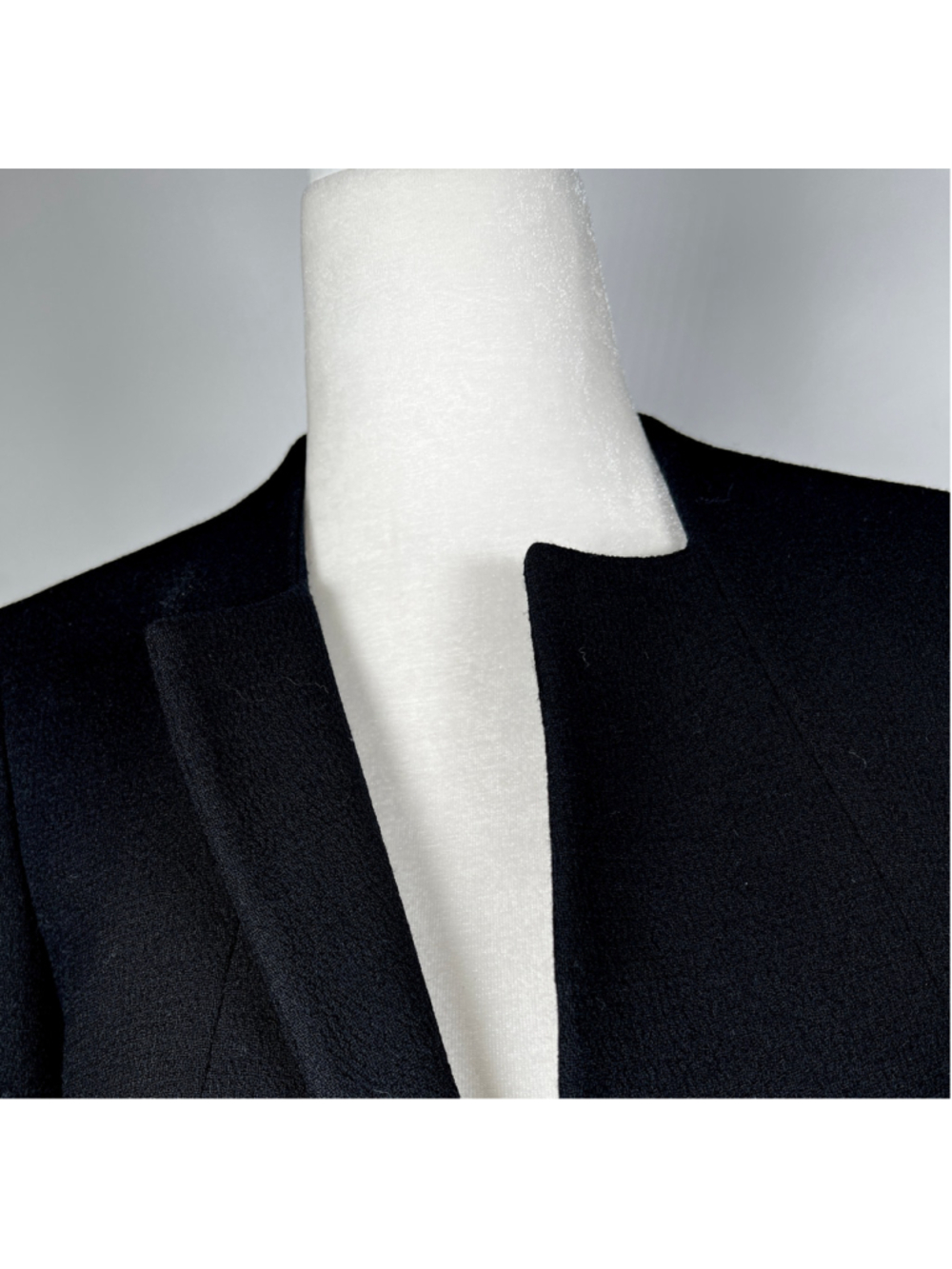 NWT Lafayette 148 New York Black Blazer 2 Jacket 100% Wool Minimalistic - Picture 7 of 10